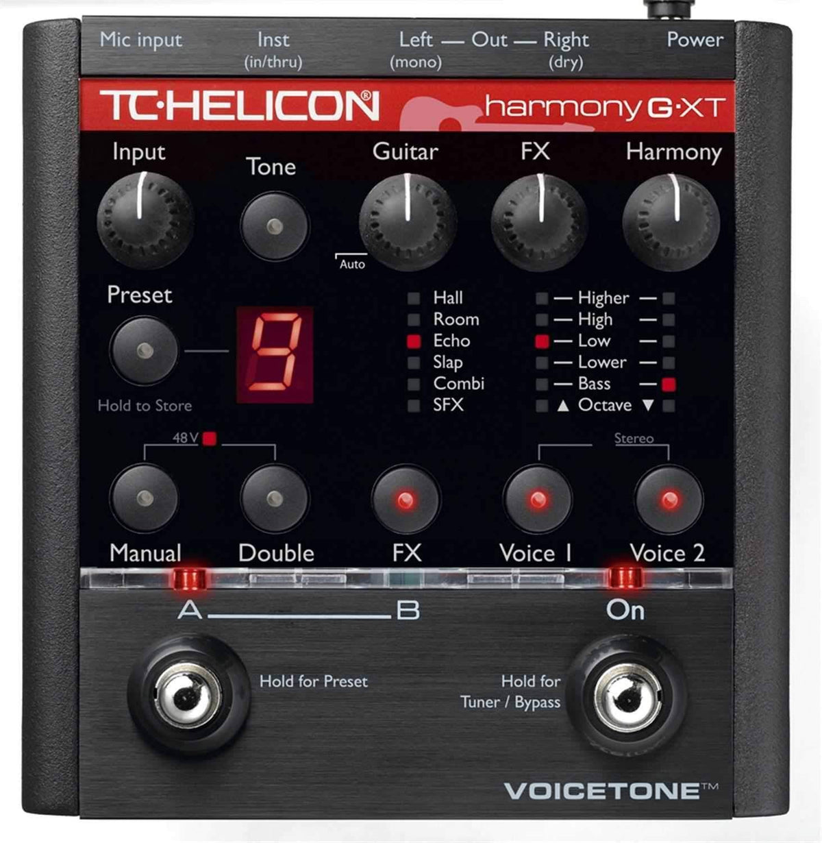 TC Helicon Harmony G XT VoiceTone Pedal