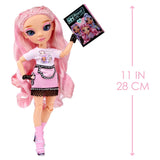 Rainbow High Rainbow Vision Royal Three K-pop ?C Minnie Choi (Pink Lavender) Fashion Doll. 2 Designer Outfits to Mix & Match w/ Microphone Headset & Band Merch Playset, Gift for Kids 6-12